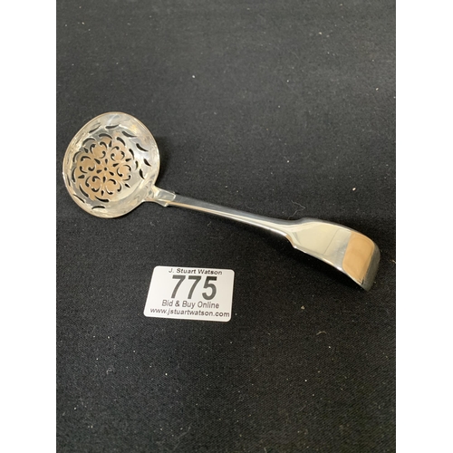 775 - Victorian Hallmarked Silver Sifter Spoon, weight 49 gms