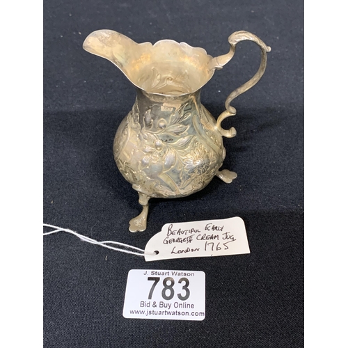 783 - Early George lll Silver Cream Jug, weight 70 gms