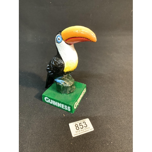 853 - Cast iron Guiness toucan advert figure, height 16cm