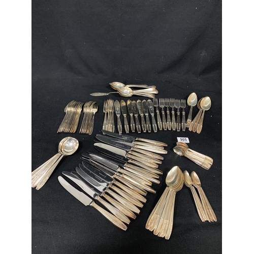 905 - 90 pieces of Matching EPNS Cutlery and additional cutlery