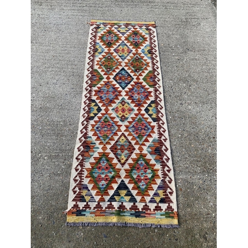 177 - Chobi Kilim Runner 190 x 68 cms