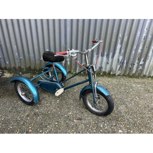 112 - A vintage three wheel pedal trike