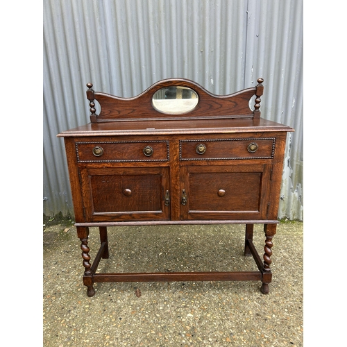 126 - A 20th century oak sideboard  106x40 x110