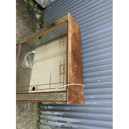 154 - Retro display cabinet 92x30x110