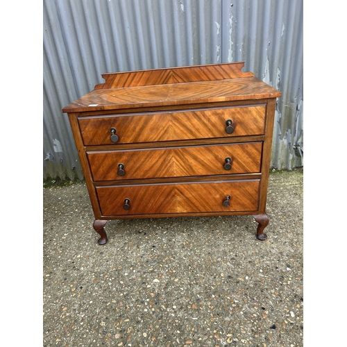 162 - An Edwardian chest of three together with a commode