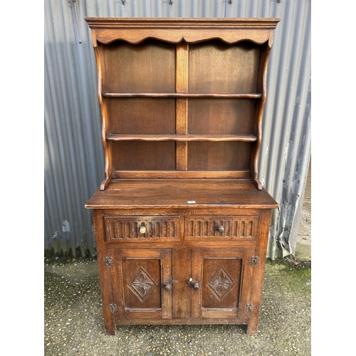 30 - Oak cottage dresser 97cm wide