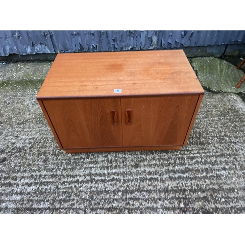 45 - A g plan teak two door cupboard 81x46x54