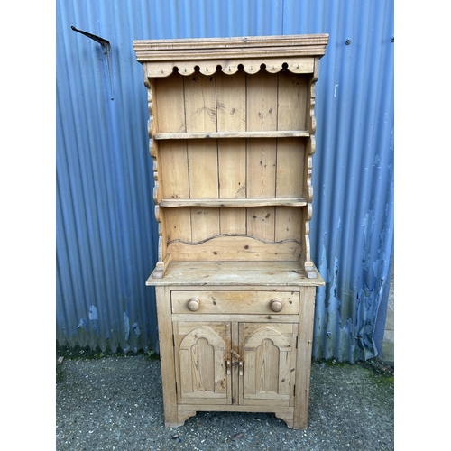 62 - A country pine dresser 84cm wide