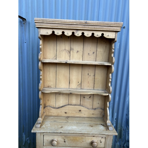 62 - A country pine dresser 84cm wide