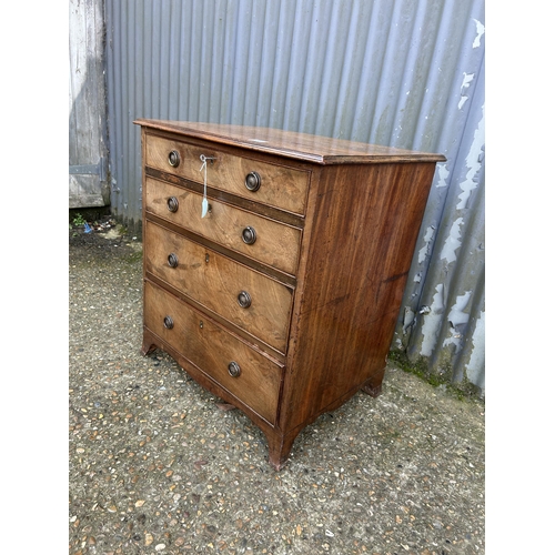 69 - A small victorian mahogany chest of four drawers 64x48x70