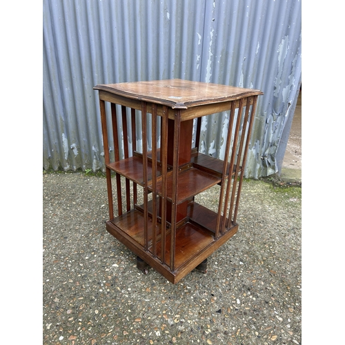 70 - A mahogany revolving bookcase