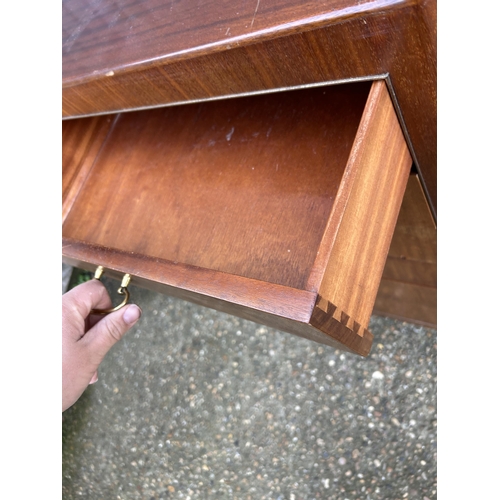 86 - A mid century teak tallboy chest of drawers  60 x40x110