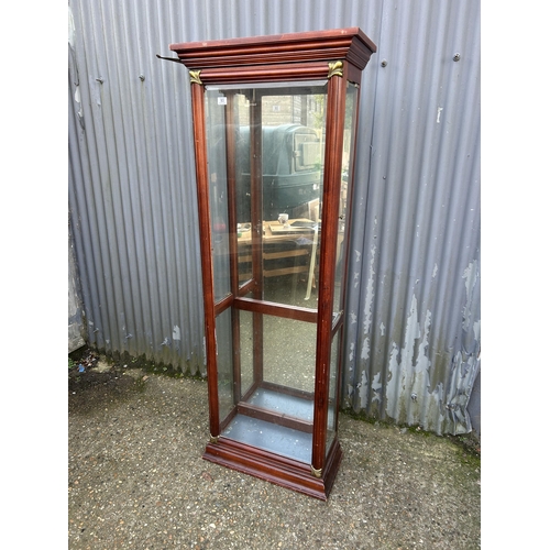 93 - A glazed display cabinet 70x30x170