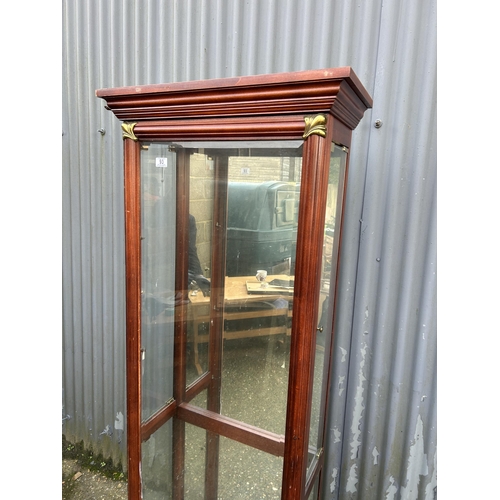 93 - A glazed display cabinet 70x30x170