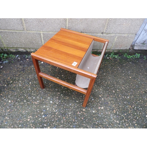 22 - A danish style teak magazine table