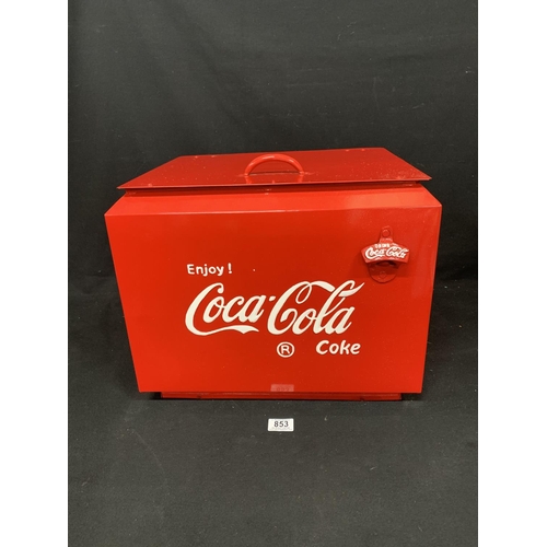 724 - Coca Cola Coolbox, 44 x 39 x 36 cms