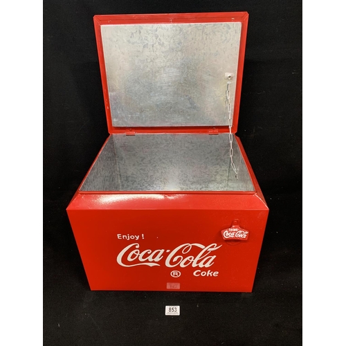 724 - Coca Cola Coolbox, 44 x 39 x 36 cms