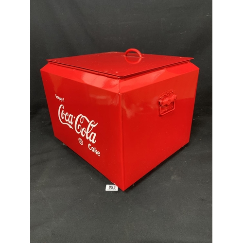 724 - Coca Cola Coolbox, 44 x 39 x 36 cms