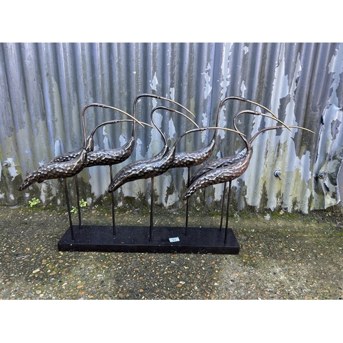 15 - Artistic sculpture of Herons 70cm wide