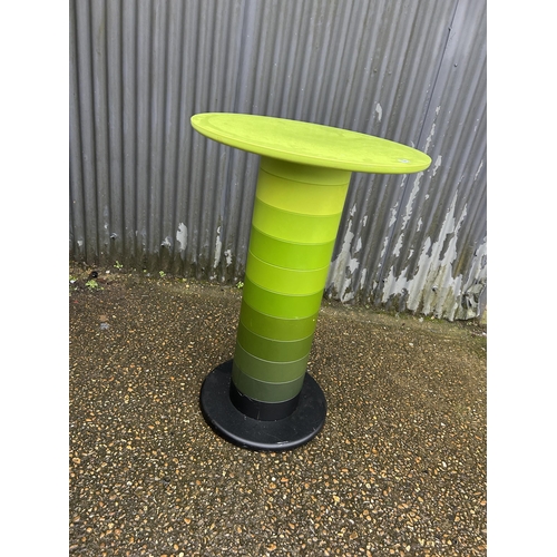 184 - A green designer drinks table by ORANGEBOX 110cm high