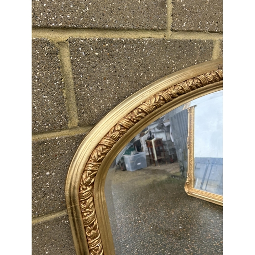 193 - A very large gold gilt framed mirror 120x120