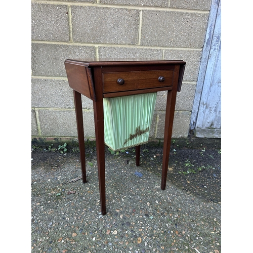 2 - A Victorian mahogany sewing table