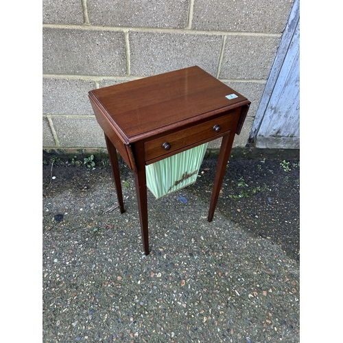 2 - A Victorian mahogany sewing table