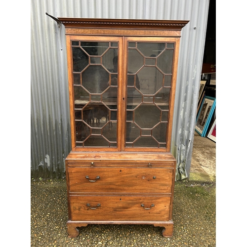 209 - A Victorian mahogany bookcase cupboard   90x50x 180