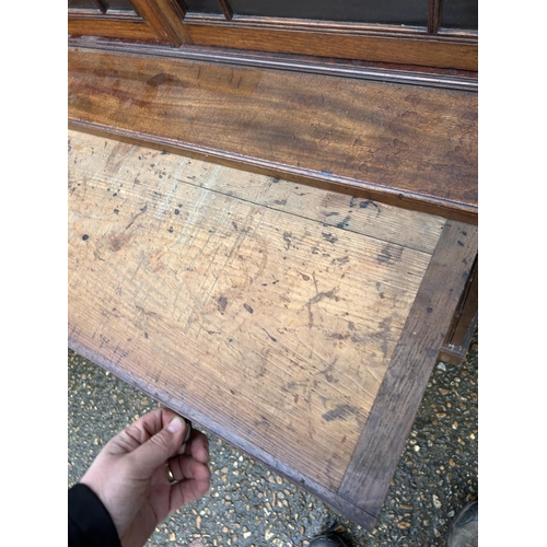 209 - A Victorian mahogany bookcase cupboard   90x50x 180