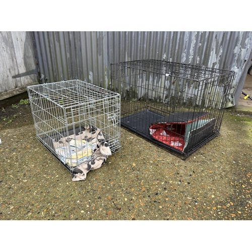 22 - Two dog cages