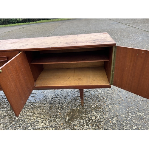 225 - A mid century teak sideboard 216 x46x80