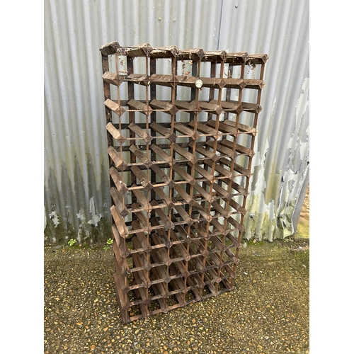 240 - A large vintage wine rack labelled farrow and Jackson 60 x120