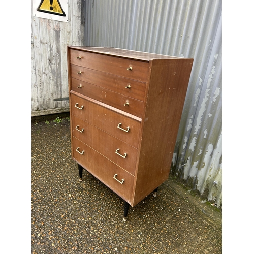 241 - A g plan tallboy chest of six drawers 77x45 x 120