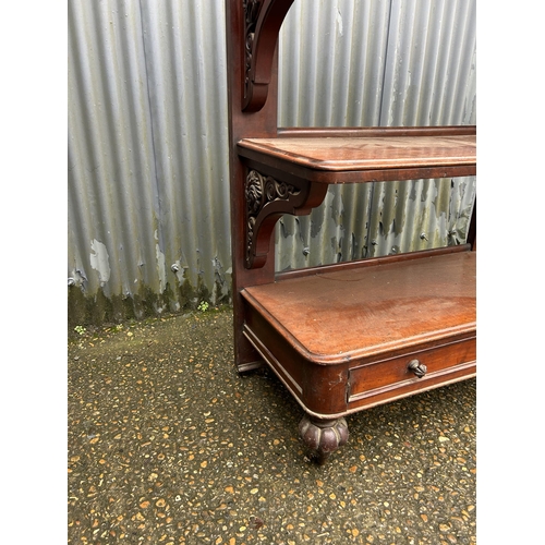 309 - A Victorian mahogany three tier buffet  112x45x140