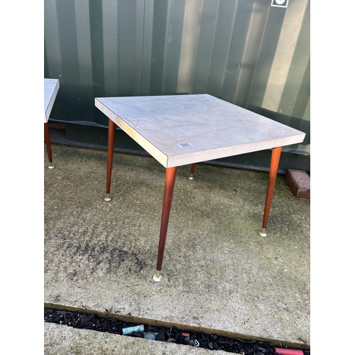 322 - A pair of mid century side tables