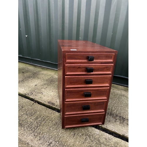 362 - Hardwood filing drawers 31x71x67