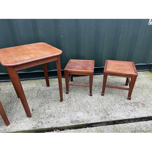 369 - Four oak occasional tables