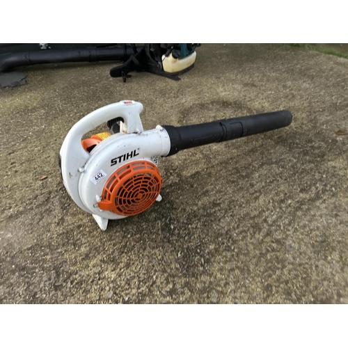 442 - Stihl petrol leaf blower