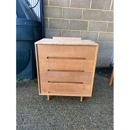 67 - A stag chest of four drawers  76x46x77
