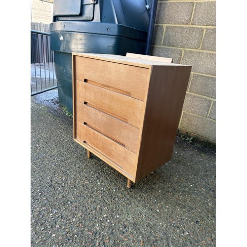67 - A stag chest of four drawers  76x46x77