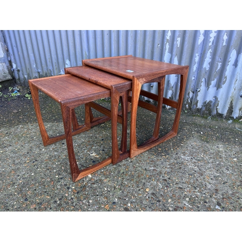 68 - A g plan teak nest of three