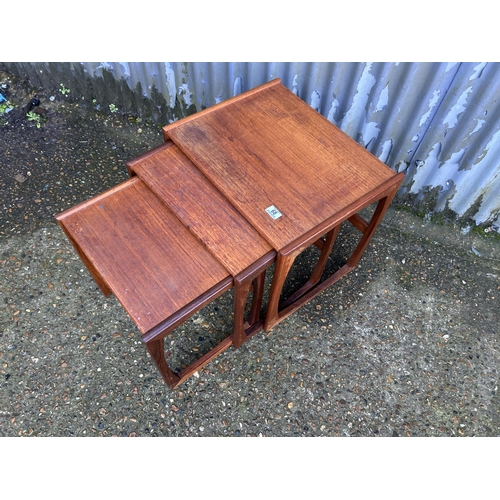 68 - A g plan teak nest of three