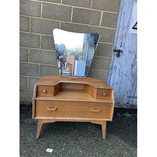 91 - A mid century g plan light oak dressing table