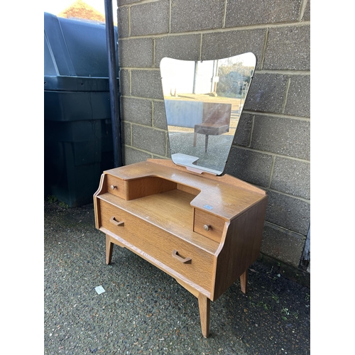 91 - A mid century g plan light oak dressing table