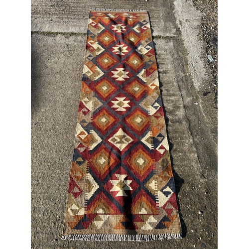 160H - Miamana Kilim Runner, 196 x 59cms