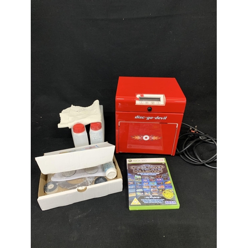 522 - Professional disc repair machine and a game