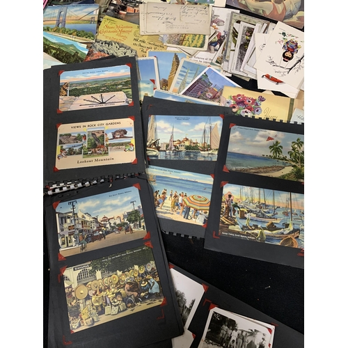 608 - Vintage postcards and Ephemera of Barbados and USA, Greetings Cards circa 1920's/30's and Photo Albu... 