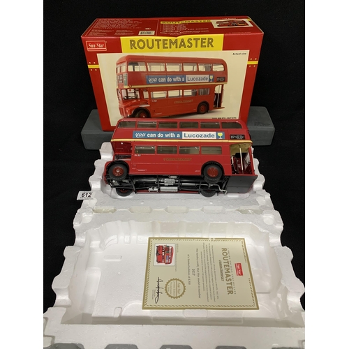 612 - Boxed Sun Star Routemaster Bus