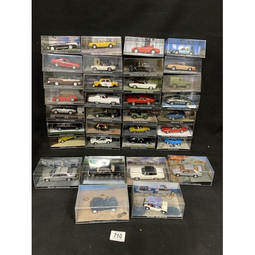 710 - 34 James Bond boxed Cars