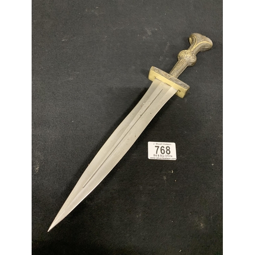 768 - Medieval style dagger, length 37 cms